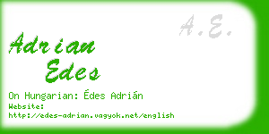 adrian edes business card